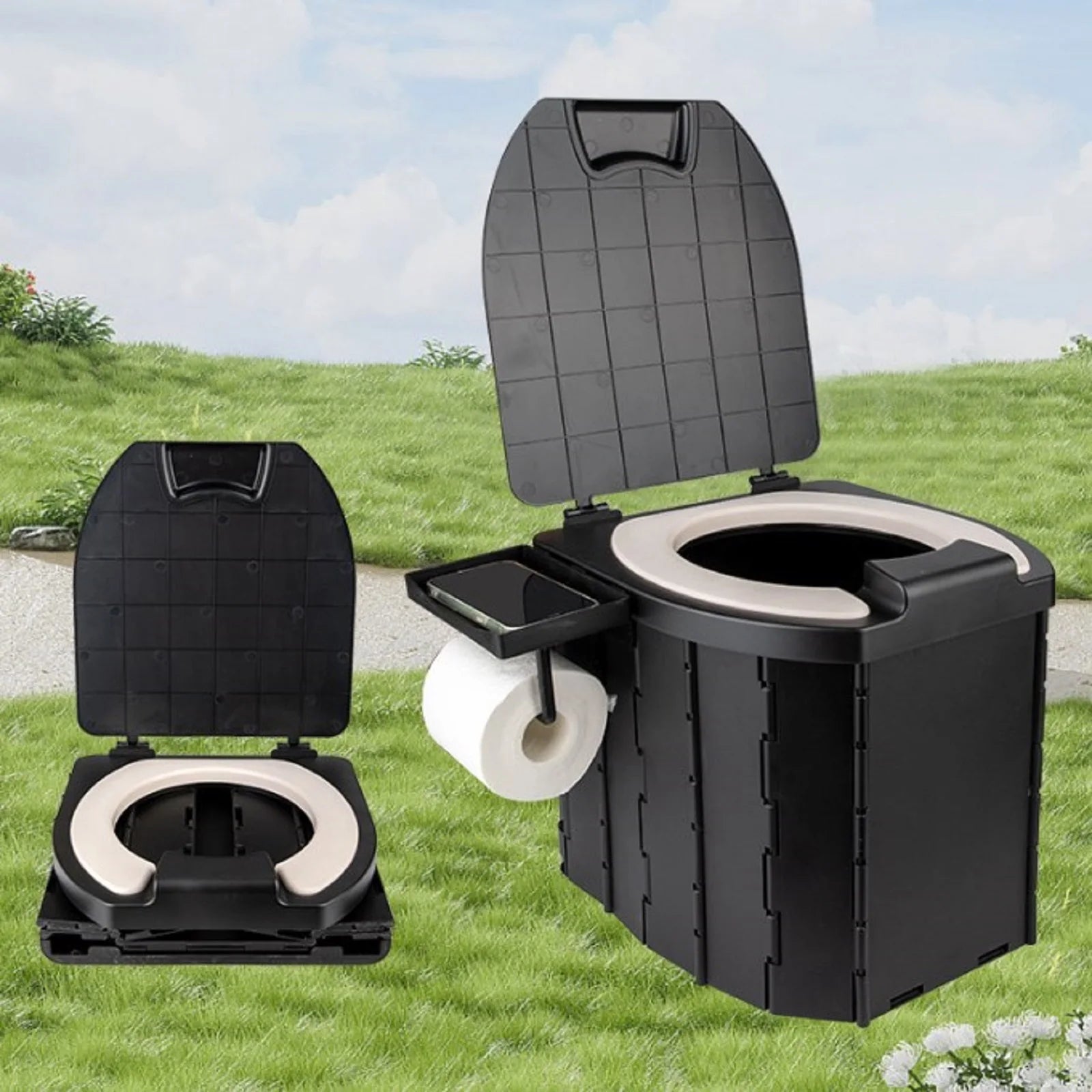Toilettes pliantes, portables