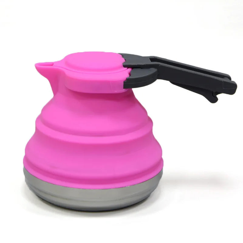 Bouilloire portative extérieure en Silicone, pliable