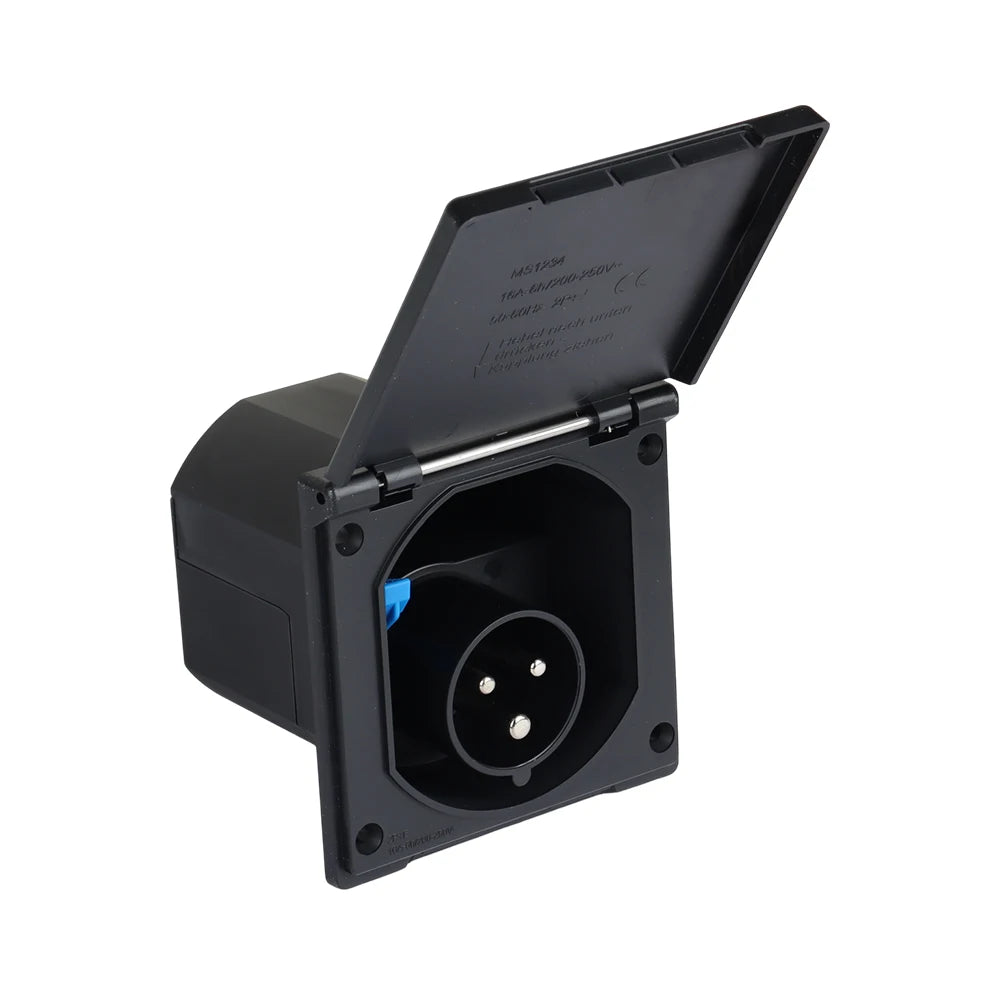 Prise d'alimentation CEE pour caravane, 3 broches, 230 V / 16 A