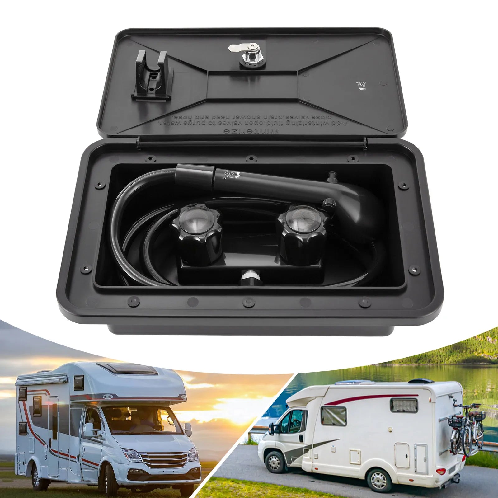 Douche extérieure pour camping-car