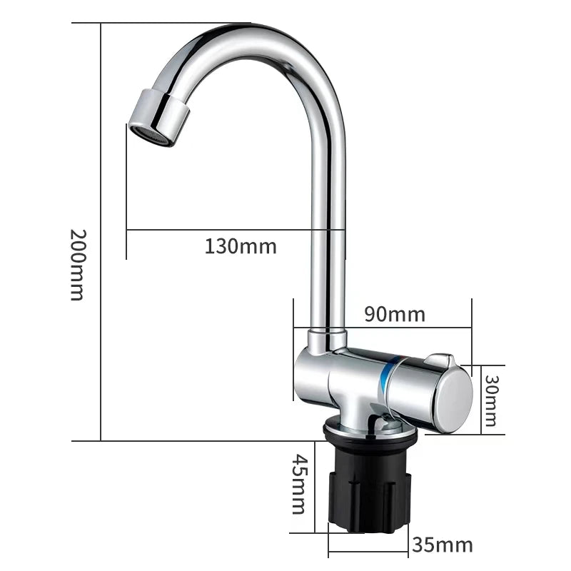Robinet mitigeur eau chaude