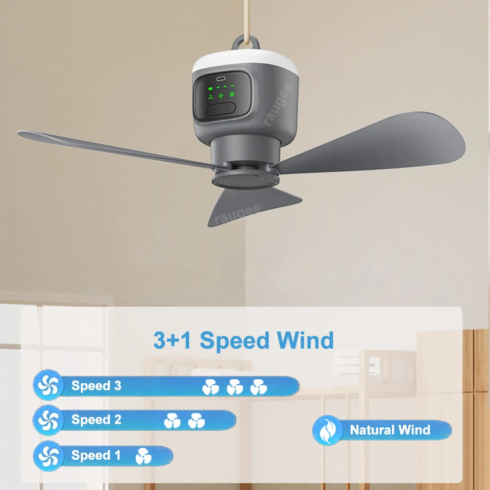 Ventilateur de plafond portable