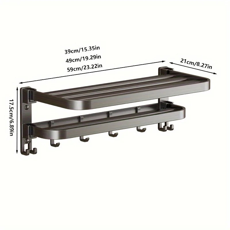 Porte-serviettes pliable