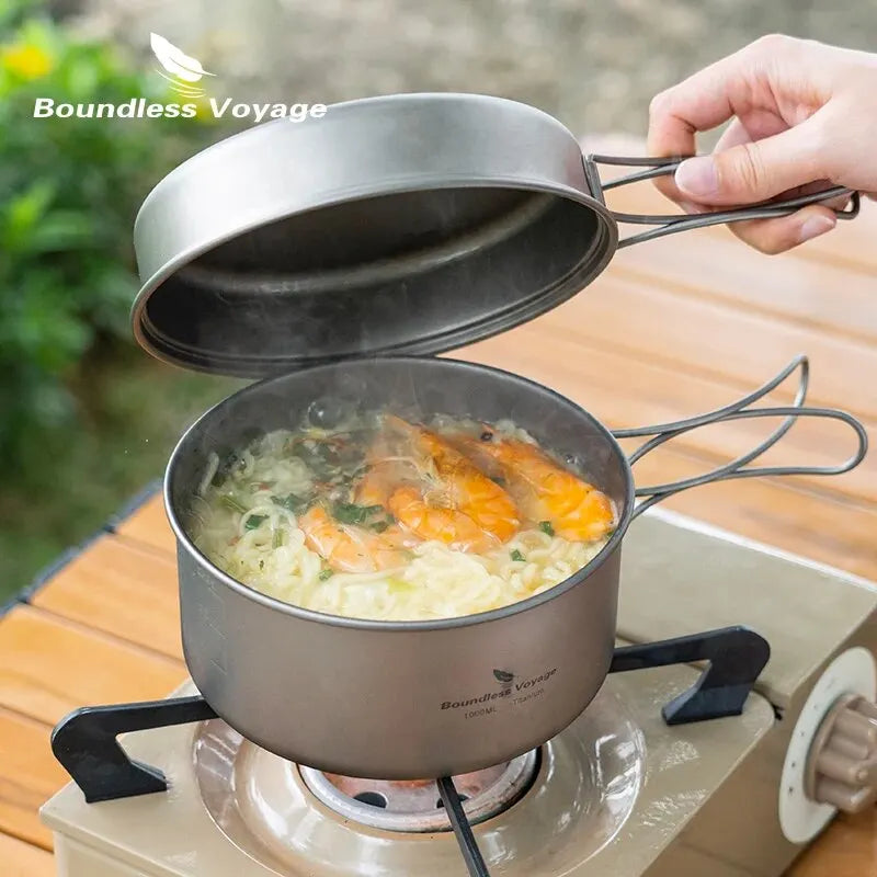 Ensemble de casseroles en titane