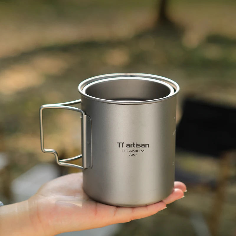 Tasse titane Tiartisan légère avec poignée