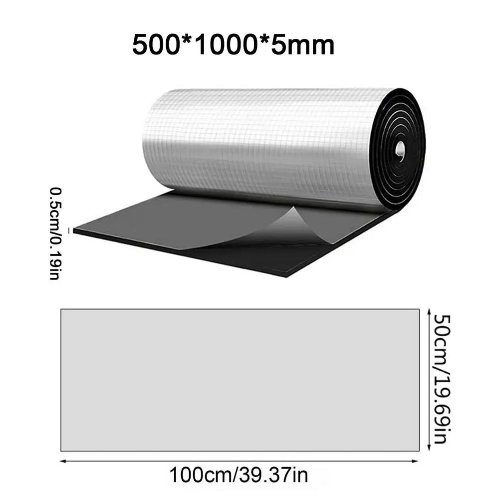 Rouleau d'isolation en feuille d'aluminium auto-adhésive, isolant thermique, phonique