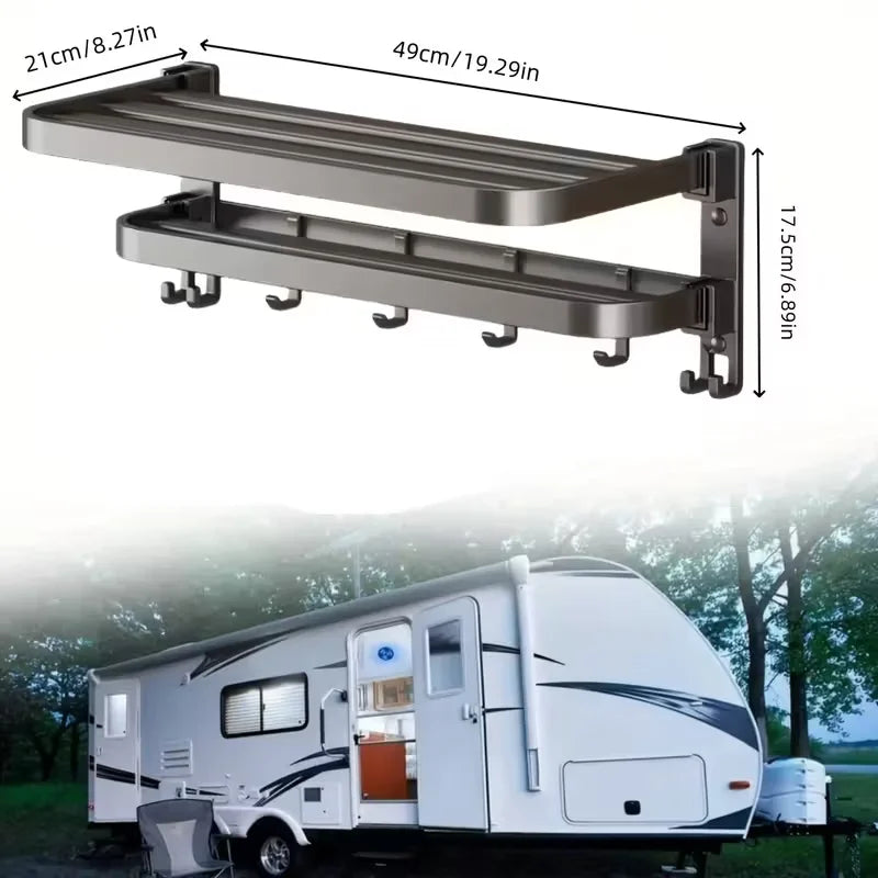 Porte-serviettes pliable