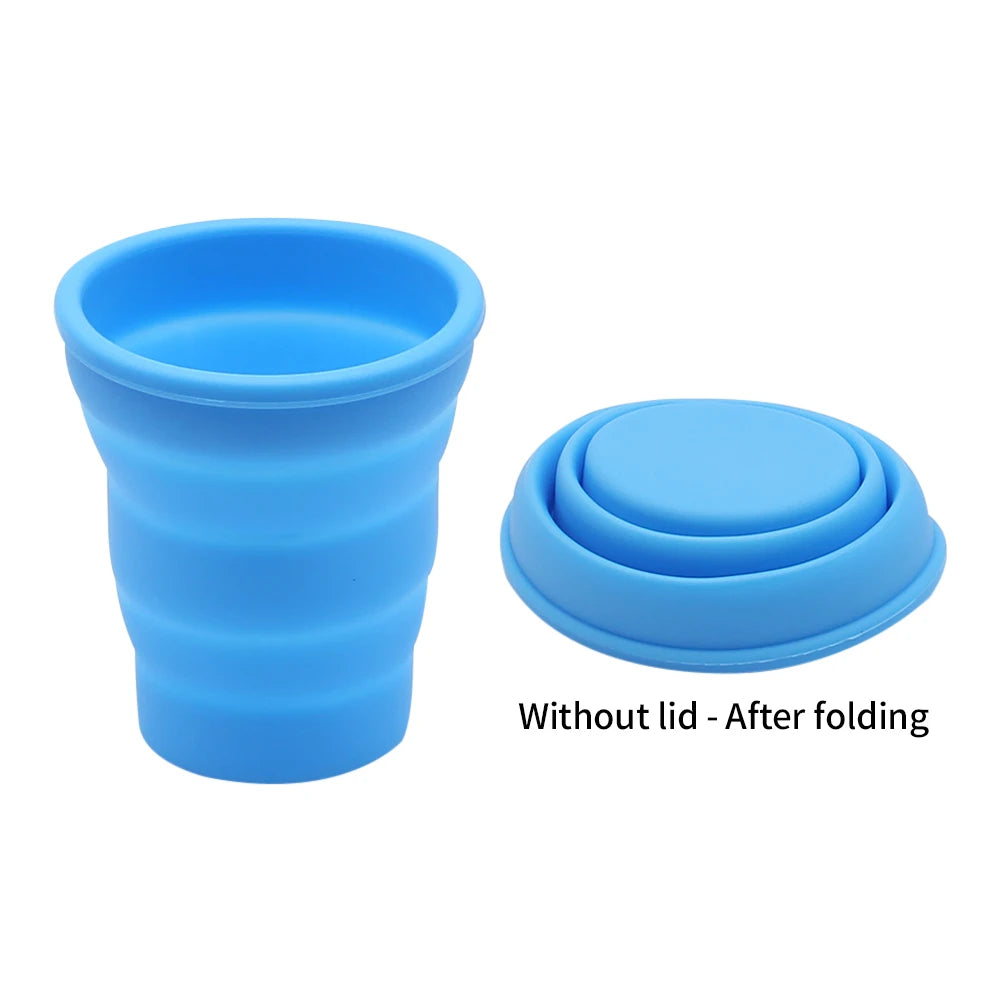 Tasse pliante portative en Silicone de 200ml