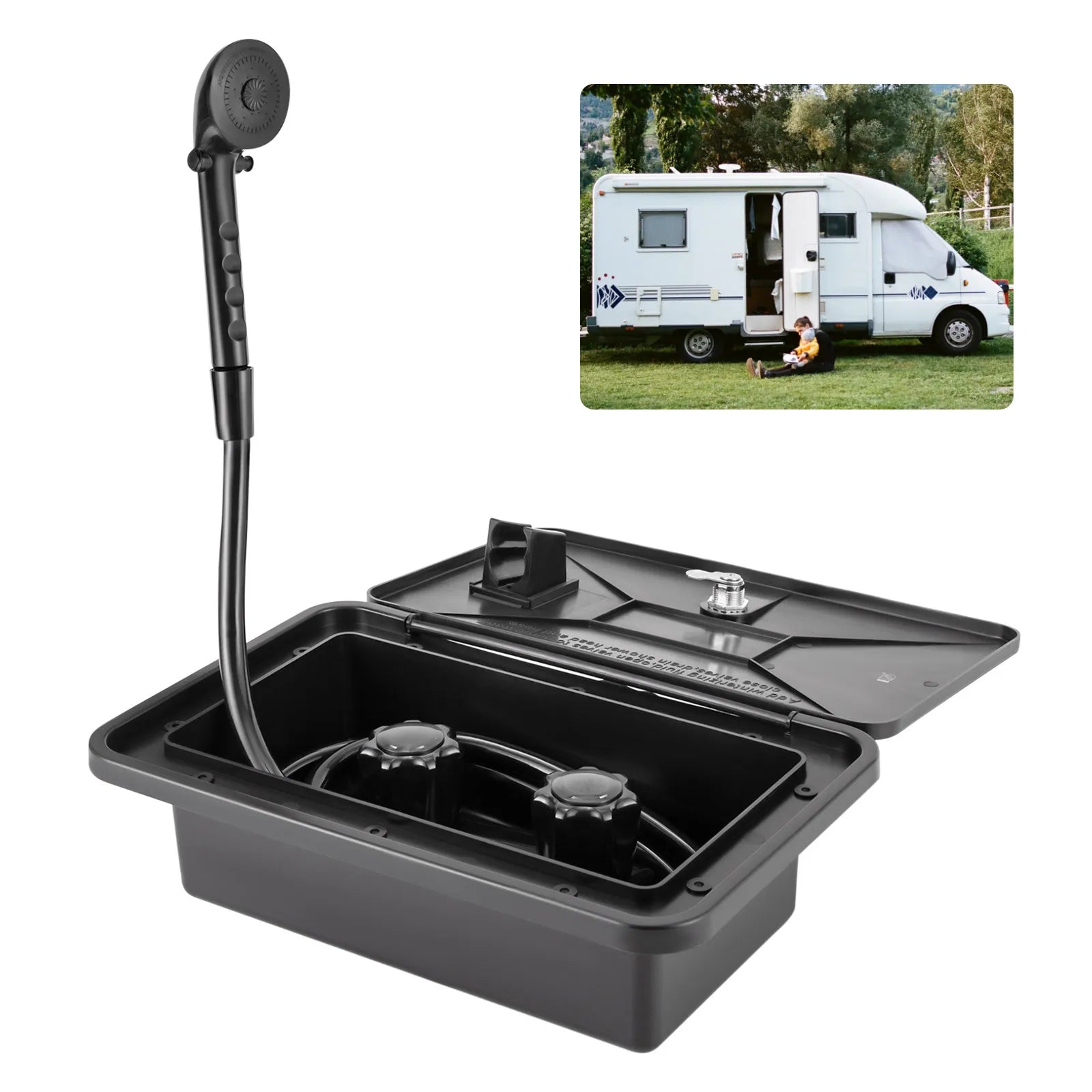 Douche extérieure pour camping-car