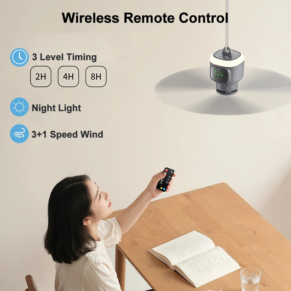 Ventilateur de plafond portable