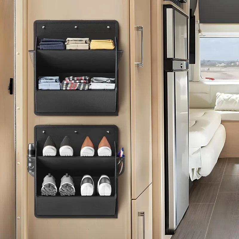 Etagère à chaussures de porte avec grandes poches profondes