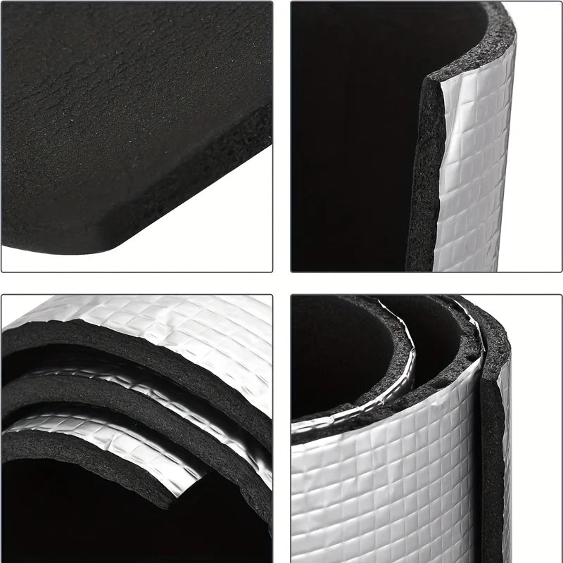 Rouleau d'isolation en feuille d'aluminium auto-adhésive, isolant thermique, phonique