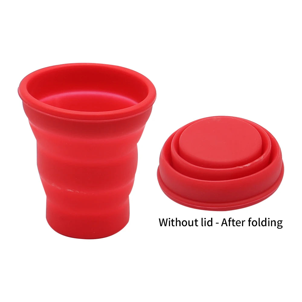 Tasse pliante portative en Silicone de 200ml