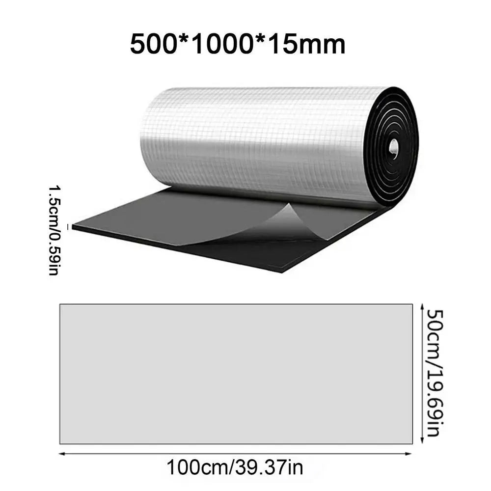 Rouleau d'isolation en feuille d'aluminium auto-adhésive, isolant thermique, phonique