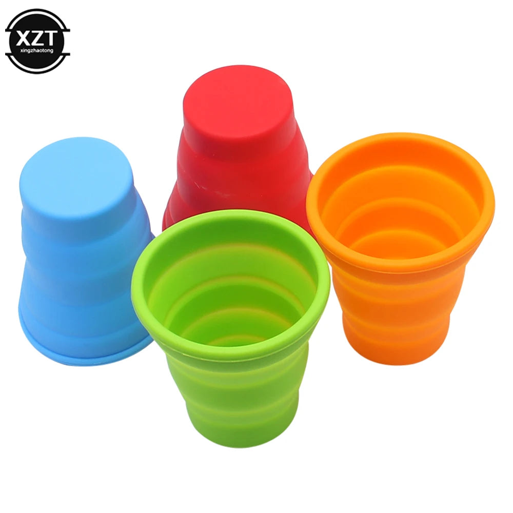 Tasse pliante portative en Silicone de 200ml