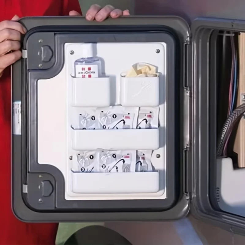 Pochette de rangement pour porte de compartiment de toilettes de camping-car