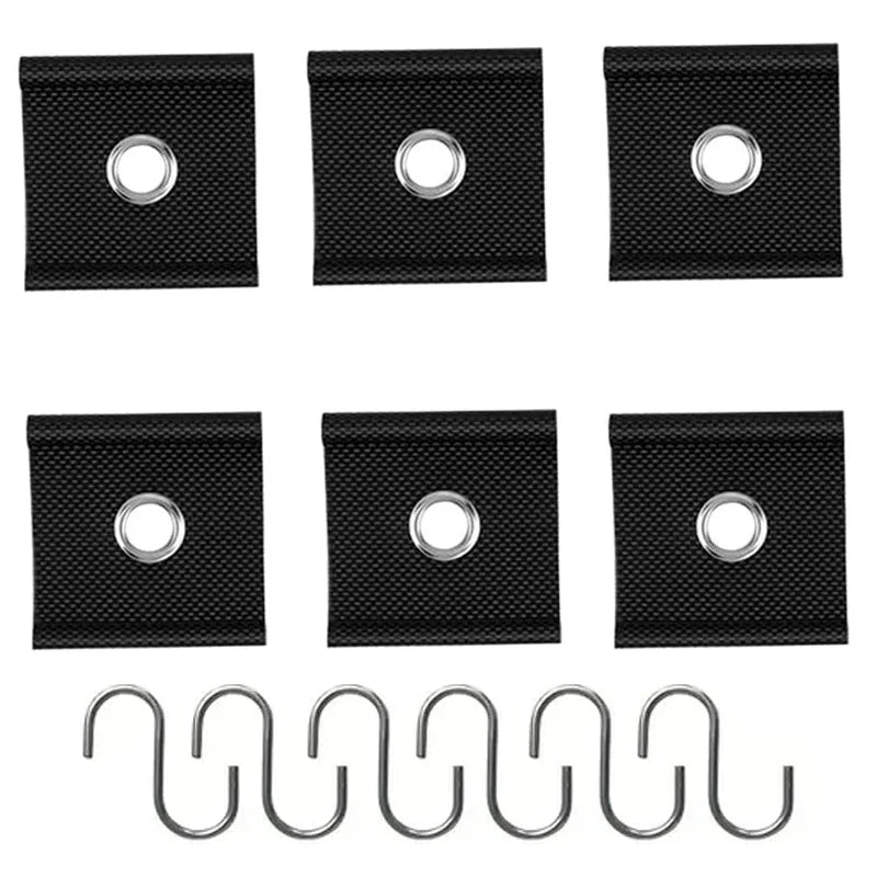 Crochets pour auvent de camping-car en Nylon - Lot de 12 crochets