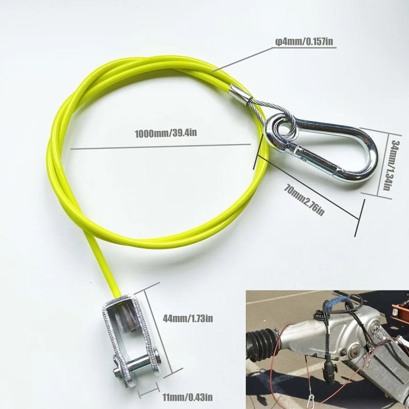 Câble de sécurité de rupture en acier inoxydable