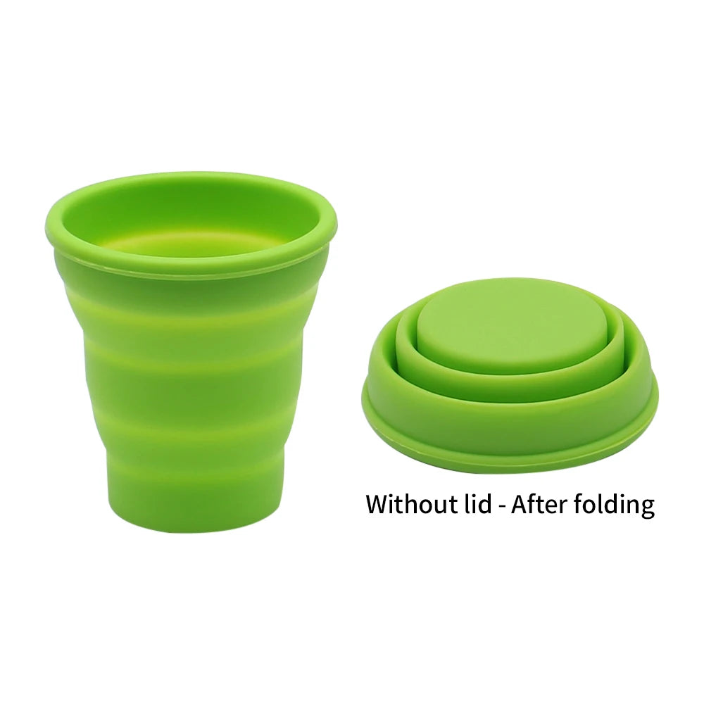 Tasse pliante portative en Silicone de 200ml