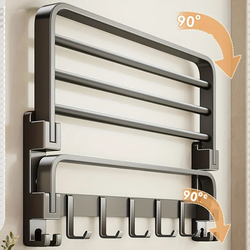 Porte-serviettes pliable