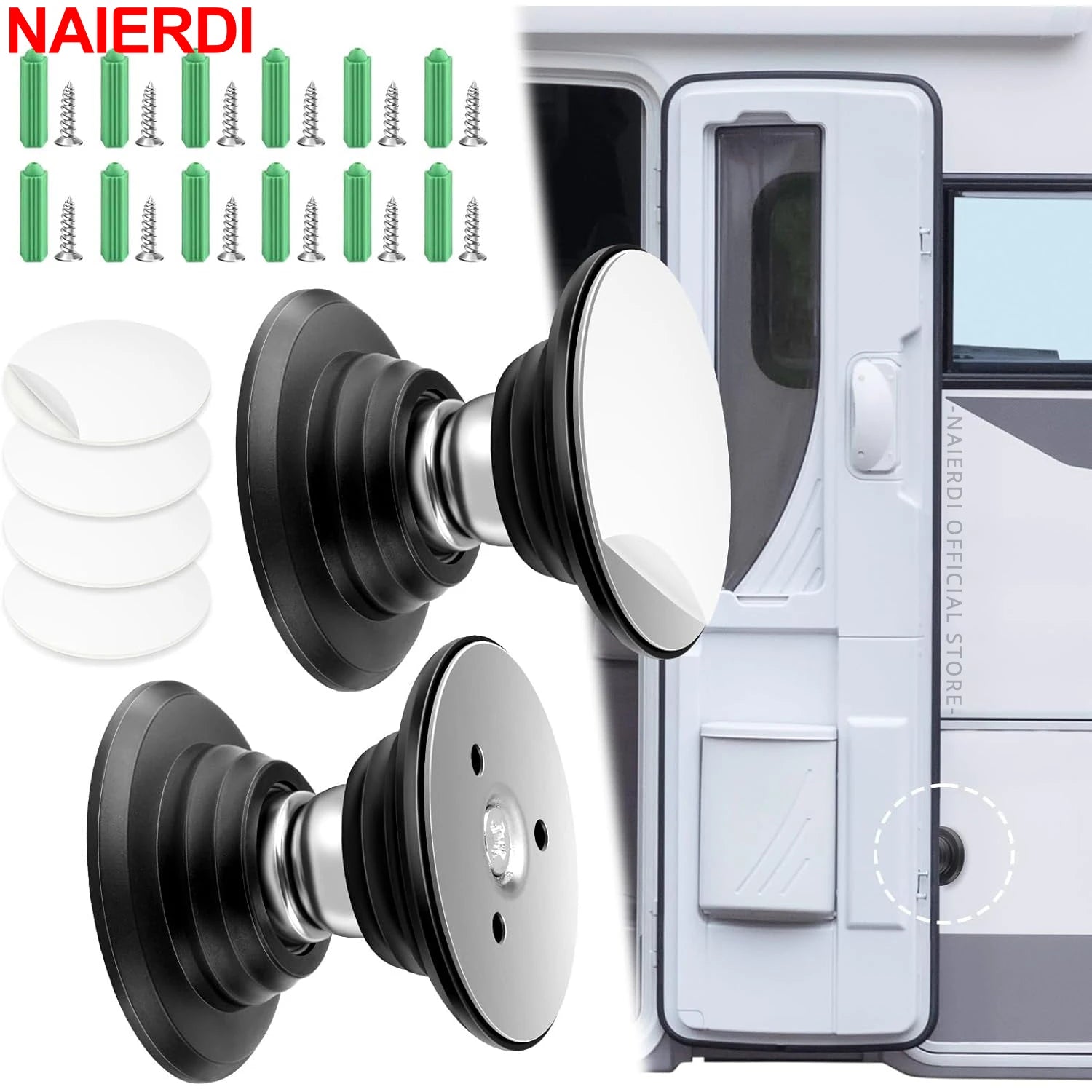 Butée de porte magnétique pour porte