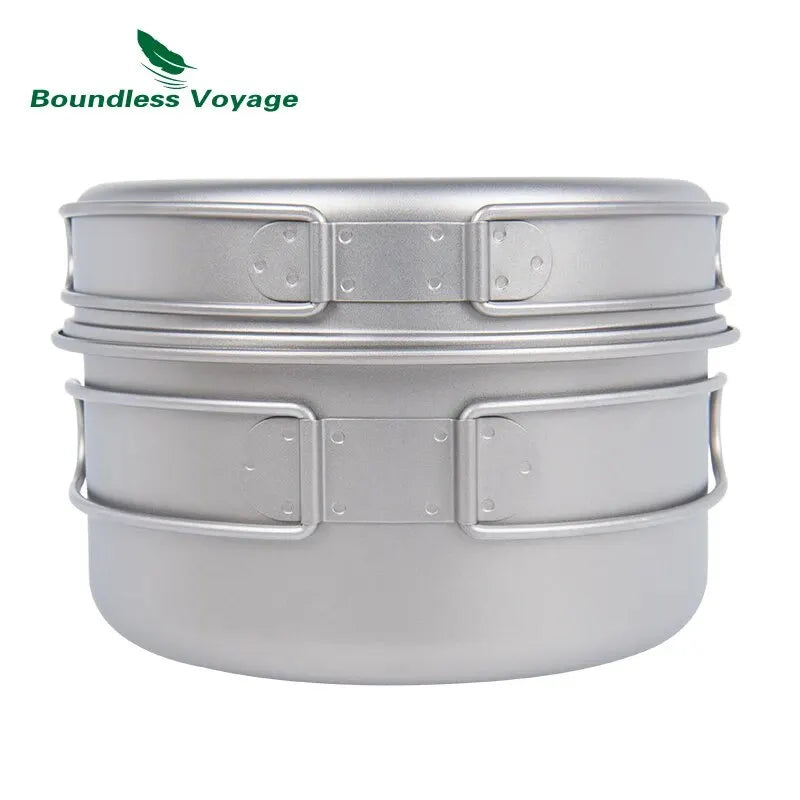 Ensemble de casseroles en titane