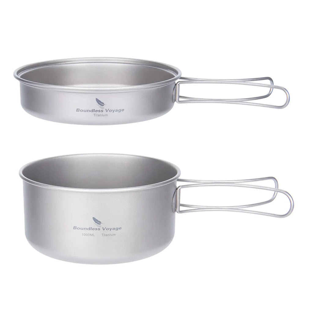 Ensemble de casseroles en titane